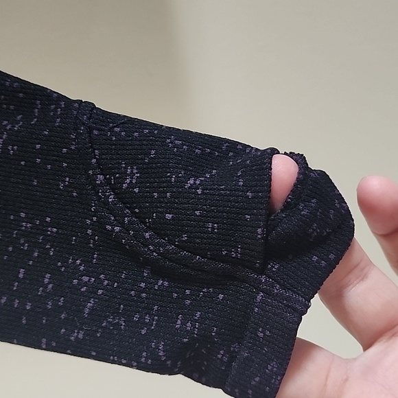 Athleta Flurry Base Layer Turtleneck in ombre purple and black Size Medium - Picture 6 of 9